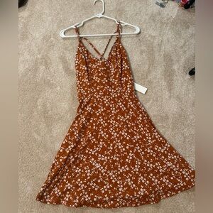 Nine Britton Orange/ Brown Dress